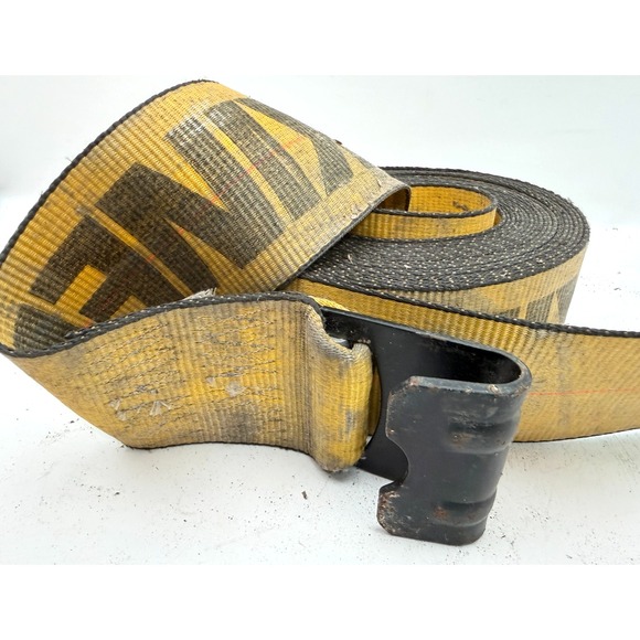 Kinedyne Other - Kinedyne 4" Winch Strap Flat Hook Heavy Duty Cargo Tie Down 5400 lbs WLL Yellow